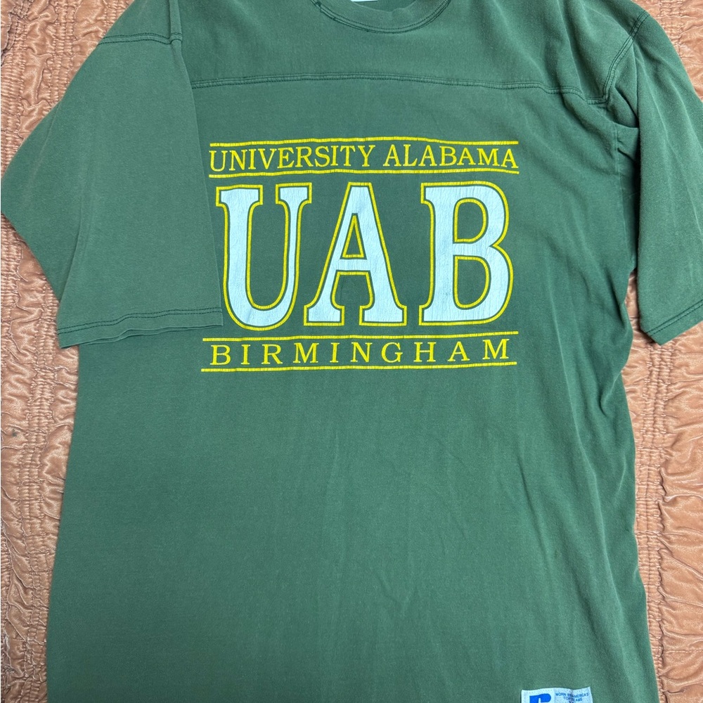 Vintage Russell Athletic Green UAB Jersey
